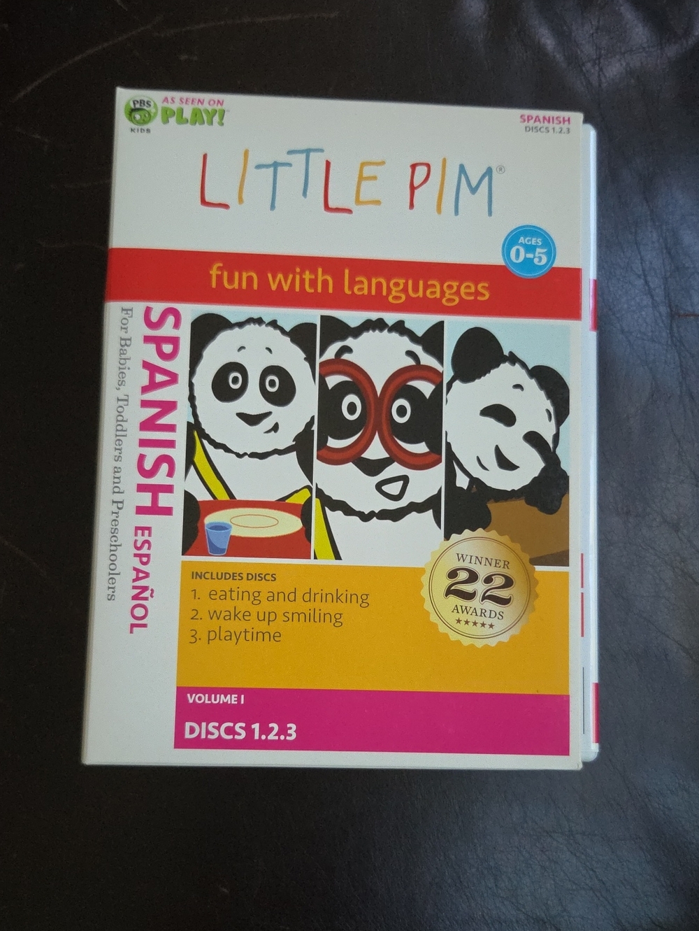 Spanish Fun With Languages Kids DVD - White/Red